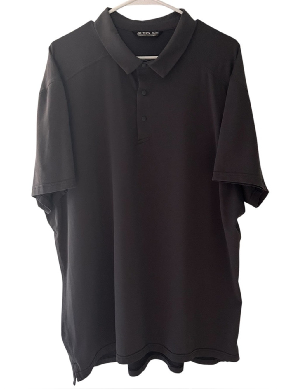 Arcteryx Chilco Grey Snap Front Polo Shirt Short Sleeve K4